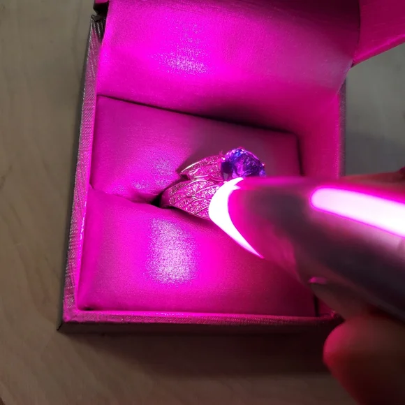 Sterling Silver 925 Sapphire Ring - Picture 9 of 9